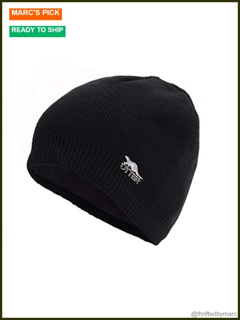 OTTER Waterproof Beanie Fleece Lined Windproof Winter Hat Men Women